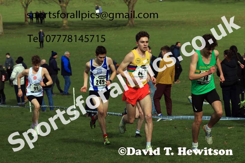 Mens Under-20s, 2024 CAU Inter Counties Cross Country Champs., Wollaton Park, Nottingham. Photo: David T. Hewitson/Sports for All Pics